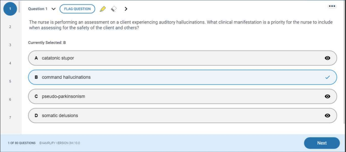 Examplify – Complete Question Bank (All Psychiatric/Mental Health Subjects)